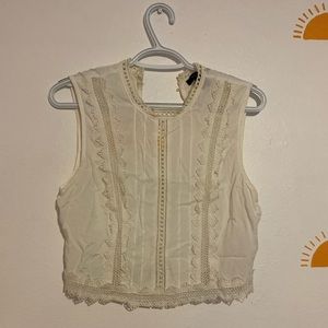 Forever 21 Boho White Blouse